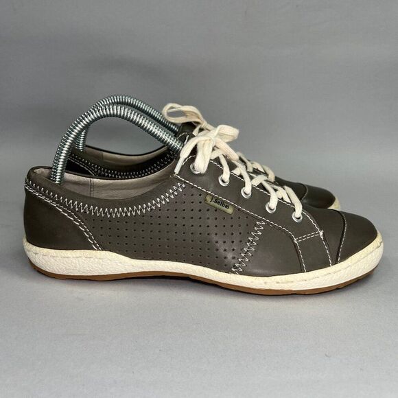 Josef Seibel Caspian Shoes Women's Size 7.5 Leather Lace‎ Up Comfort Sneakers - Picture 1 of 15